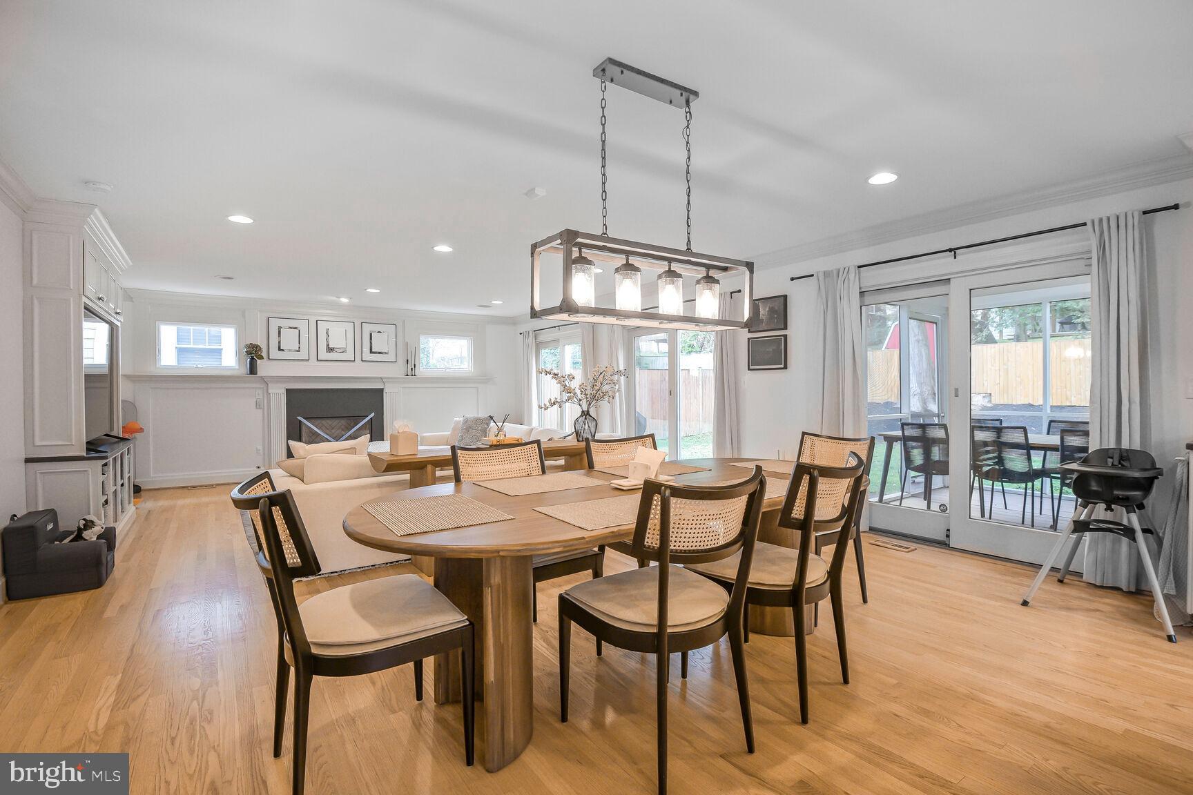 4403 Edgefield Road Kensington, MD 20895 - Photo 13 of 30 a view of a dining room with furniture window and outside view