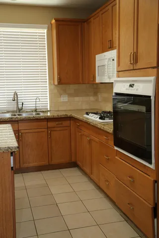 a kitchen with a stove