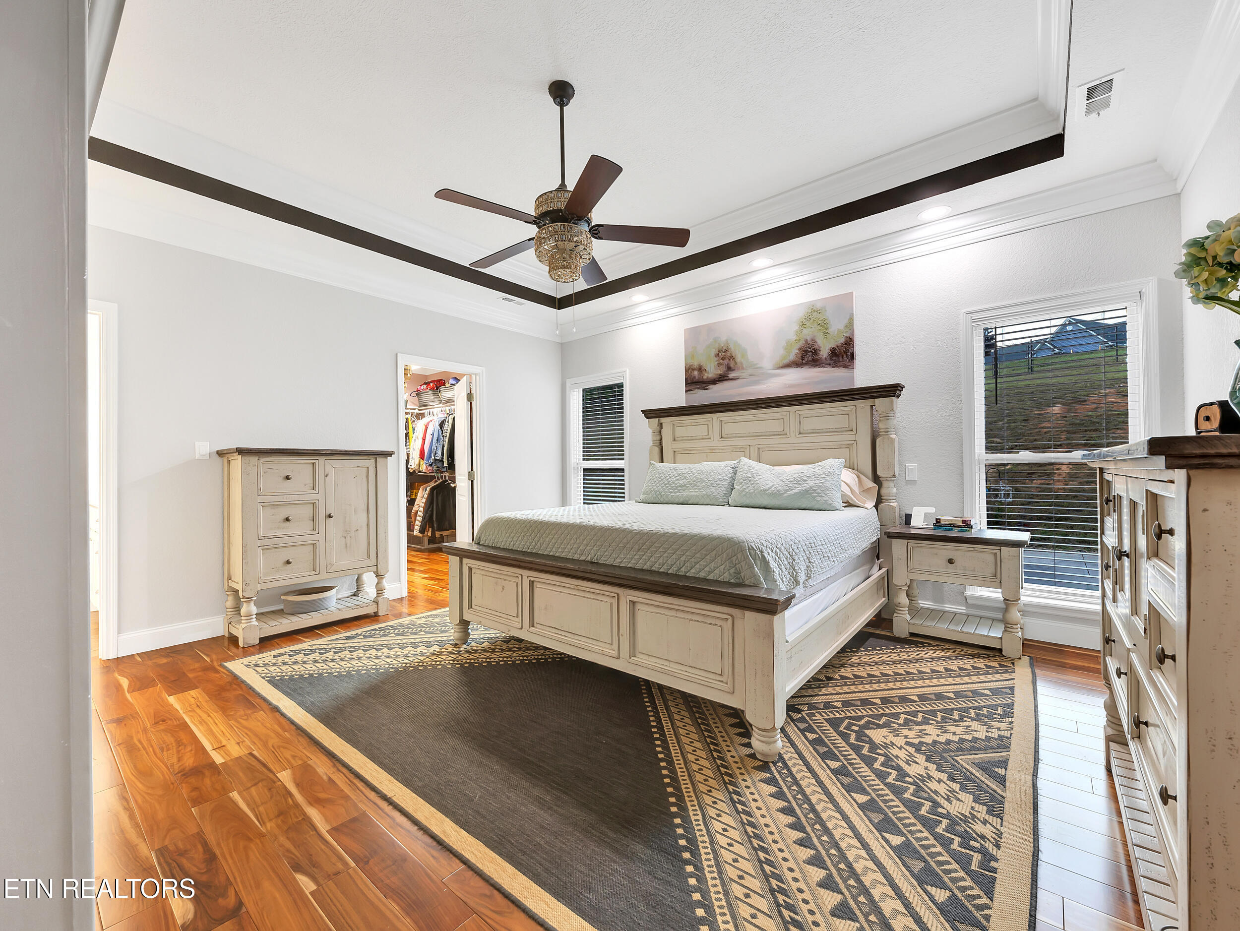 5728 Hickory Valley Road Heiskell, TN 37754 - Photo 15 of 60 Primary bedroom with trey ceiling