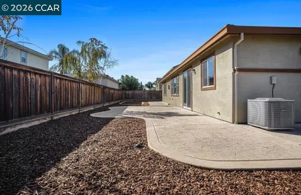 a backyard of a house