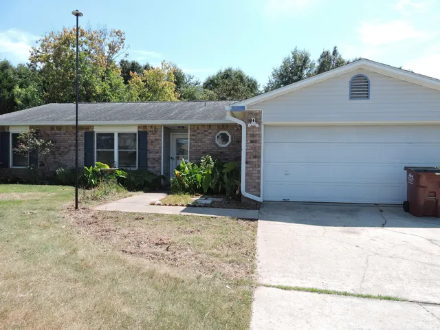 a house view with a outdoor space
