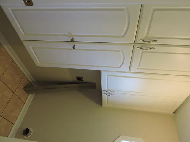 a close view of closet