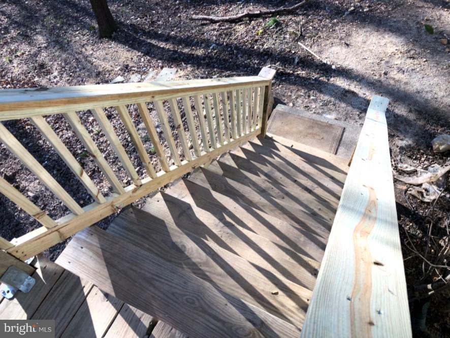 7911 Richfield Road Springfield, VA 22153 - Photo 15 of 40 Steps Down to Backyard from Rear Deck