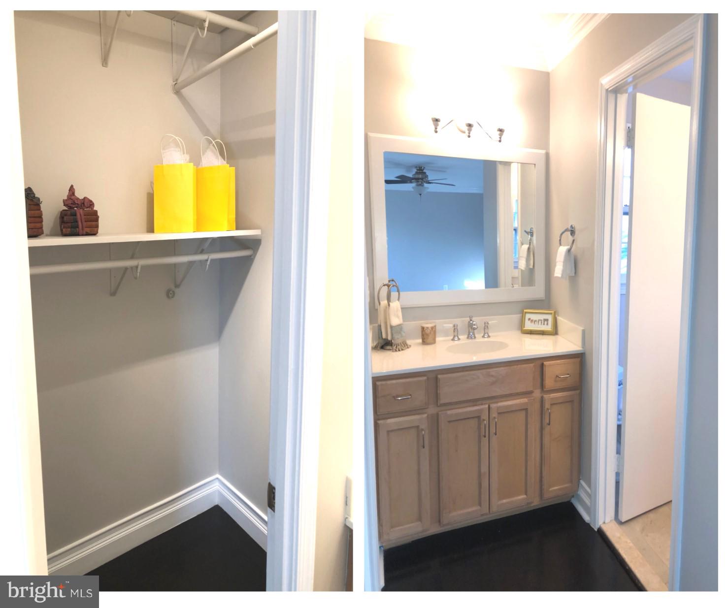 7911 Richfield Road Springfield, VA 22153 - Photo 24 of 40 Master Walk-In Closet next to Vanity