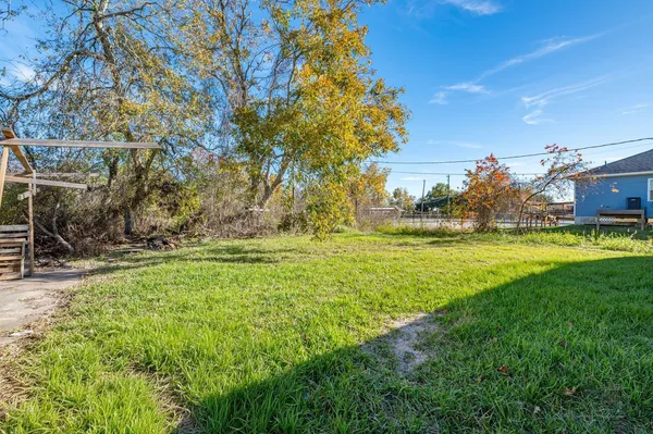 a view of yard with green space