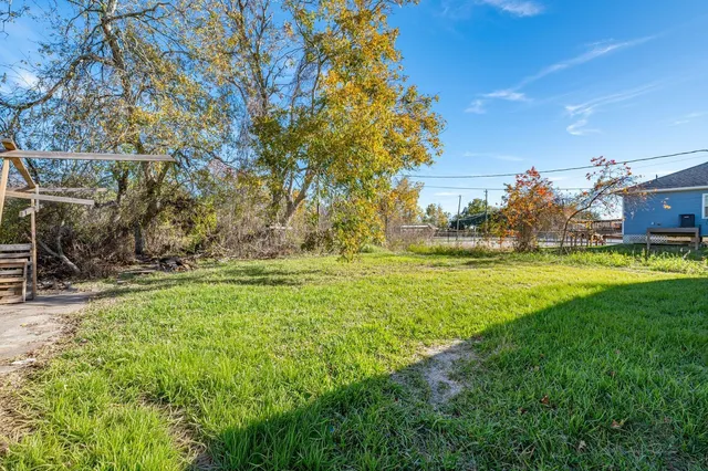 a view of yard with green space