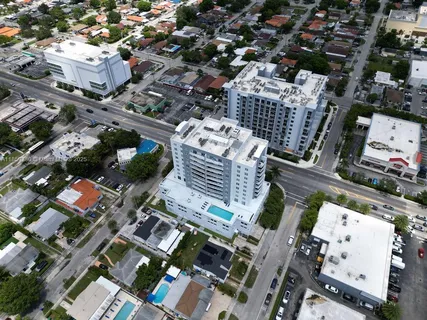 an aerial view of city
