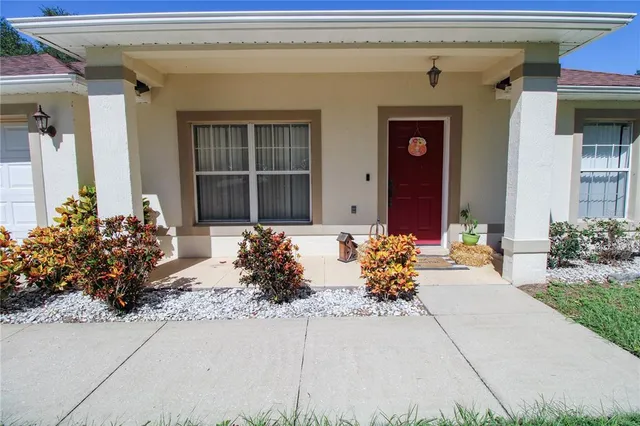 a front view of a house