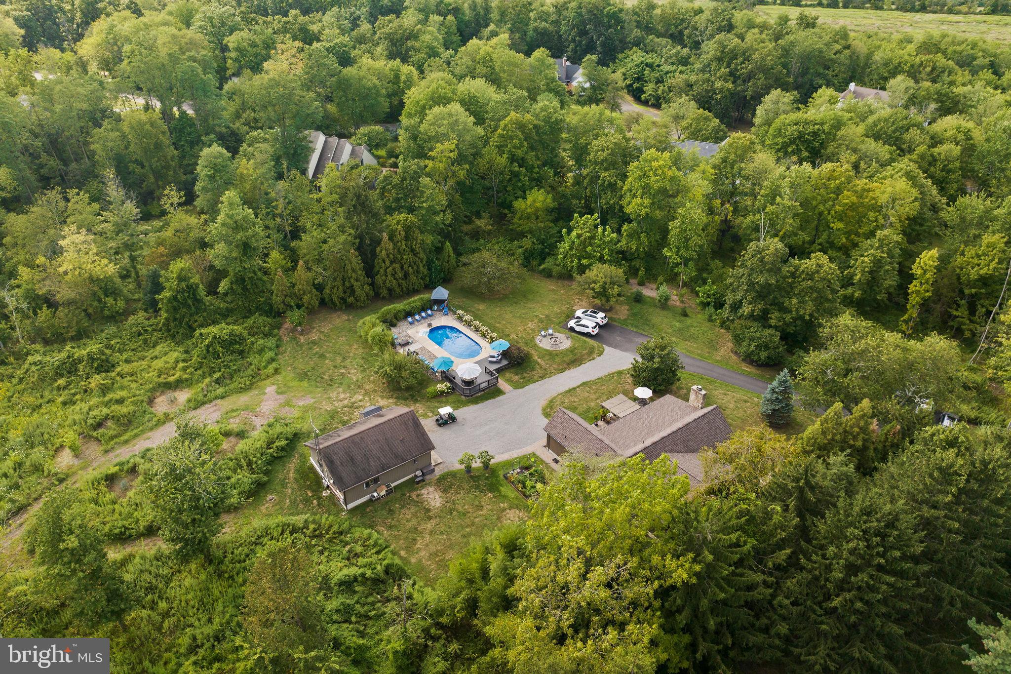 409 Federal City Road Pennington, NJ 08534 - Photo 50 of 54 an aerial view of a house with a yard