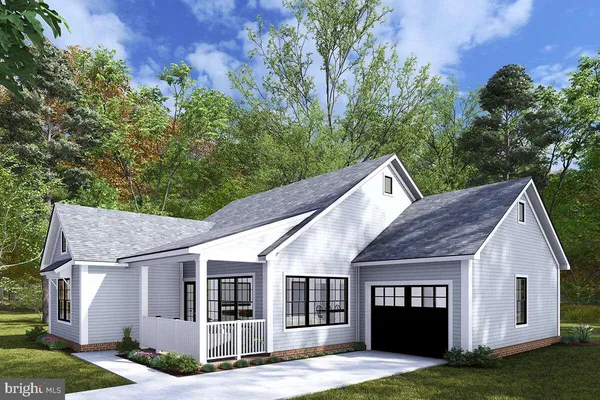 a view of house with a yard