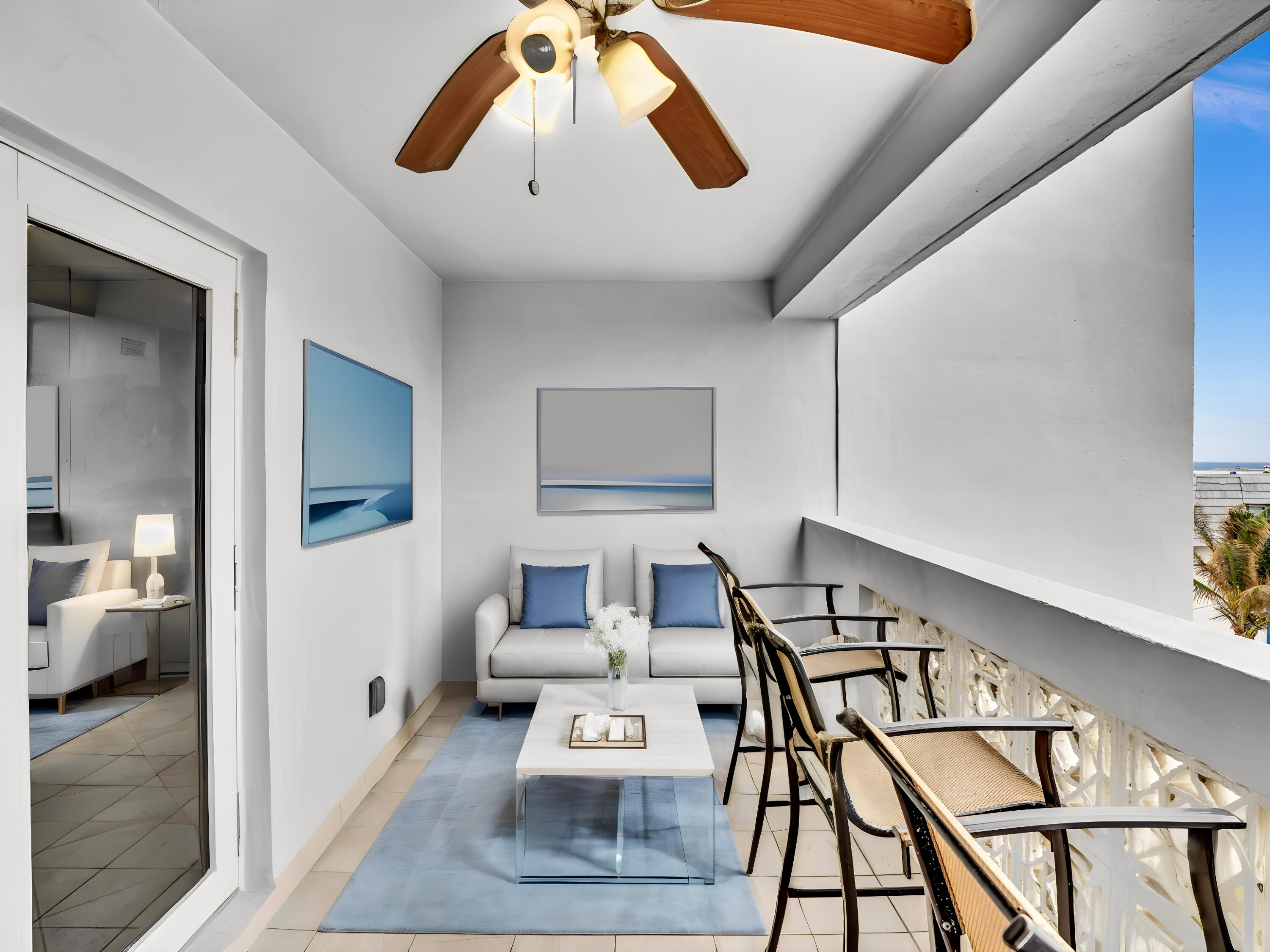 320 South Surf Road, Unit 402 Hollywood, FL 33019 - Photo 15 of 30 Baker-402-patio STAGED pation-1.jpg-Janu