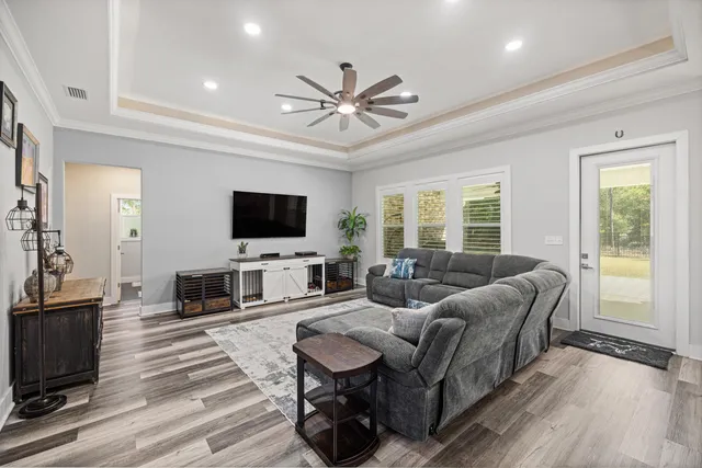 a kitchen with a sink and a refrigerator