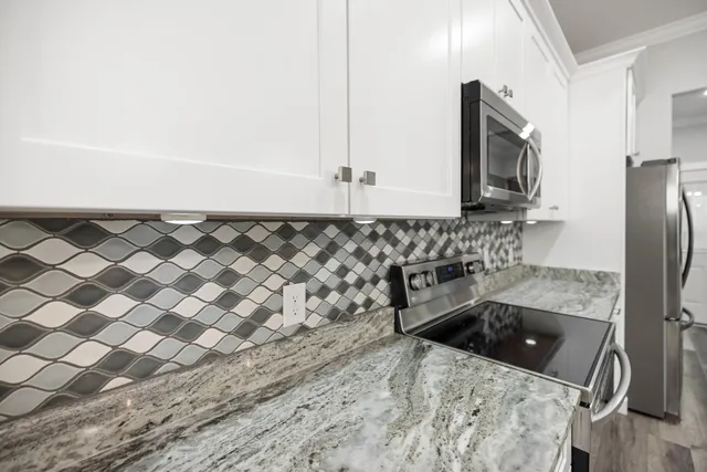 a room with lots of different kinds of food