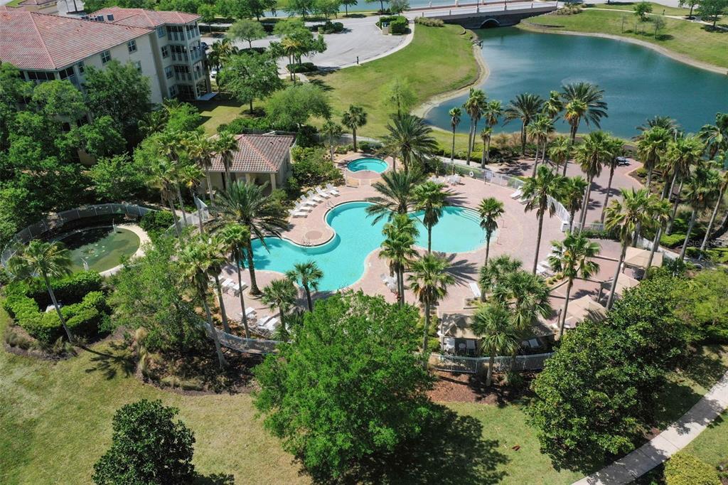 55 Riverview Bend South, Unit 2033 Palm Coast, FL 32137 - Photo 49 of 75 an aerial view of a house with a yard