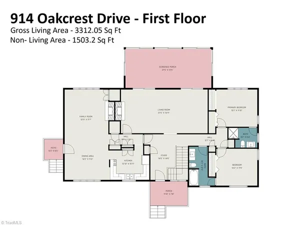 $345,000 | 914 Oakcrest Drive, Reidsville, NC 27320