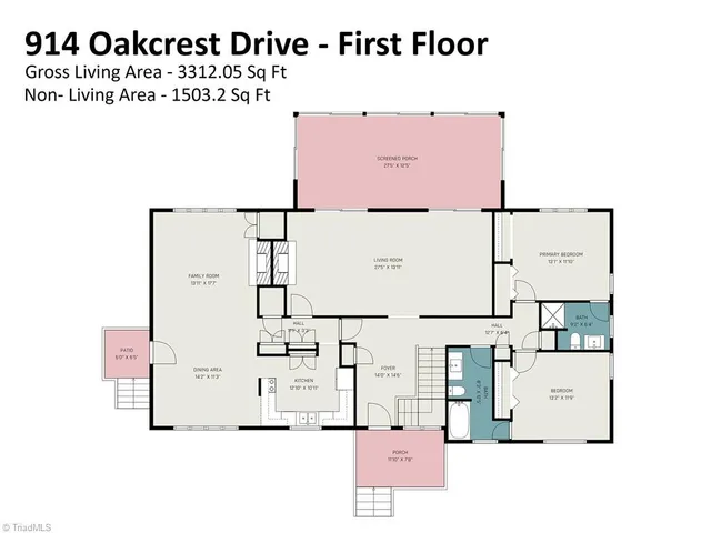 $363,000 | 914 Oakcrest Drive, Reidsville, NC 27320
