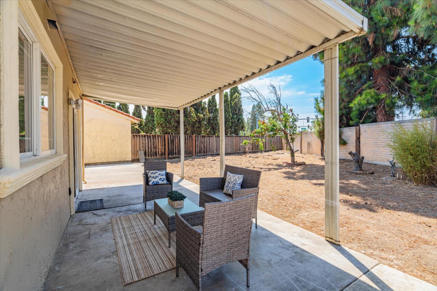 1933 Edgestone Circle San Jose, CA 95122 - Photo 34 of 40 a patio with patio outdoor seating and yard