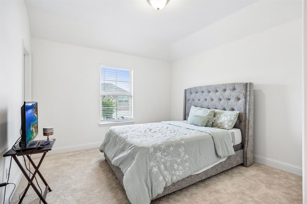 11732 Wulstone Road Fort Worth, TX 76052 - Photo 17 of 34 Carpeted flooring, white baseboards, and a single window with white blinds