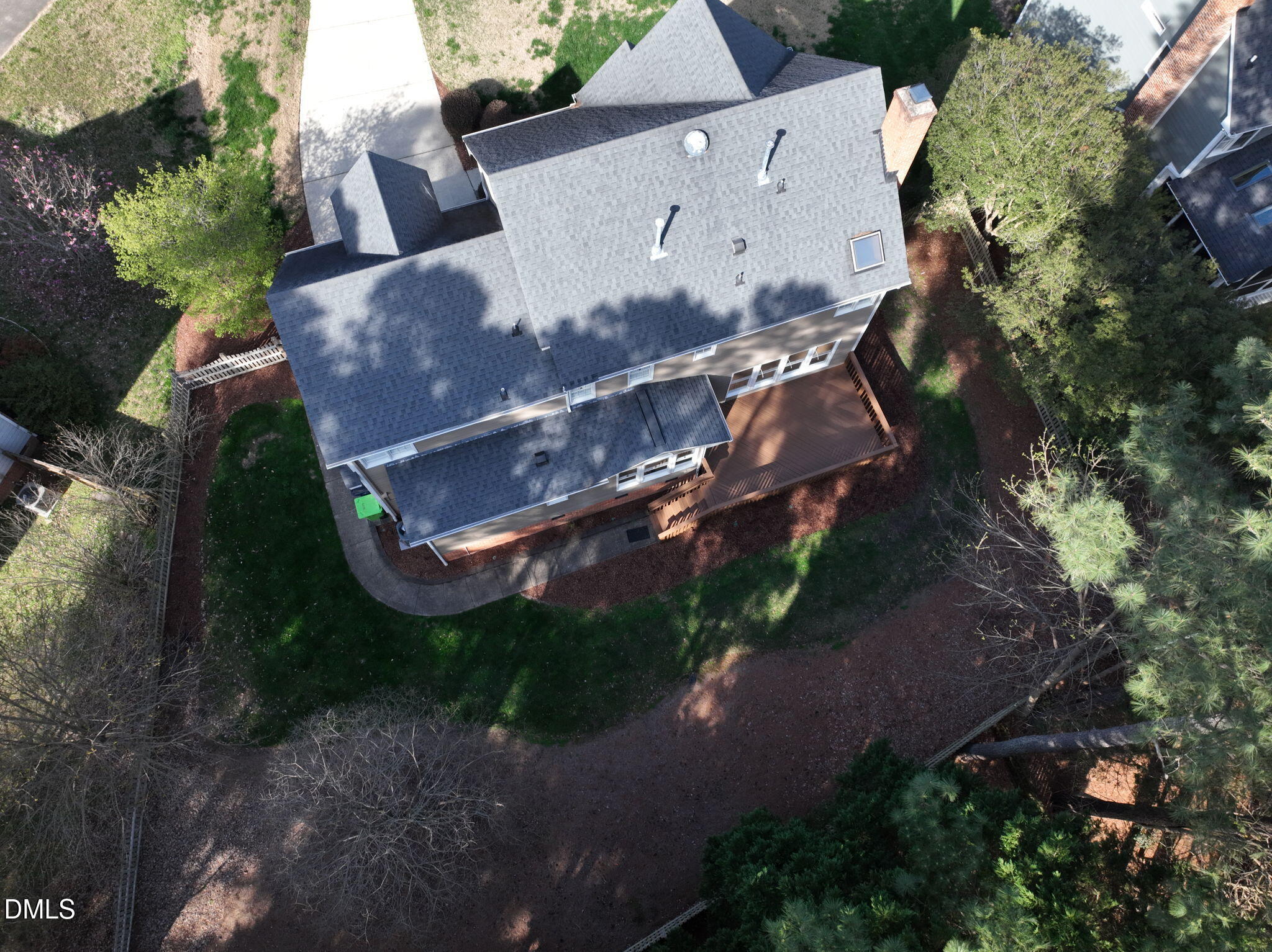 8005 Looking Glass Court Raleigh, NC 27612 - Photo 67 of 75 an aerial view of a house