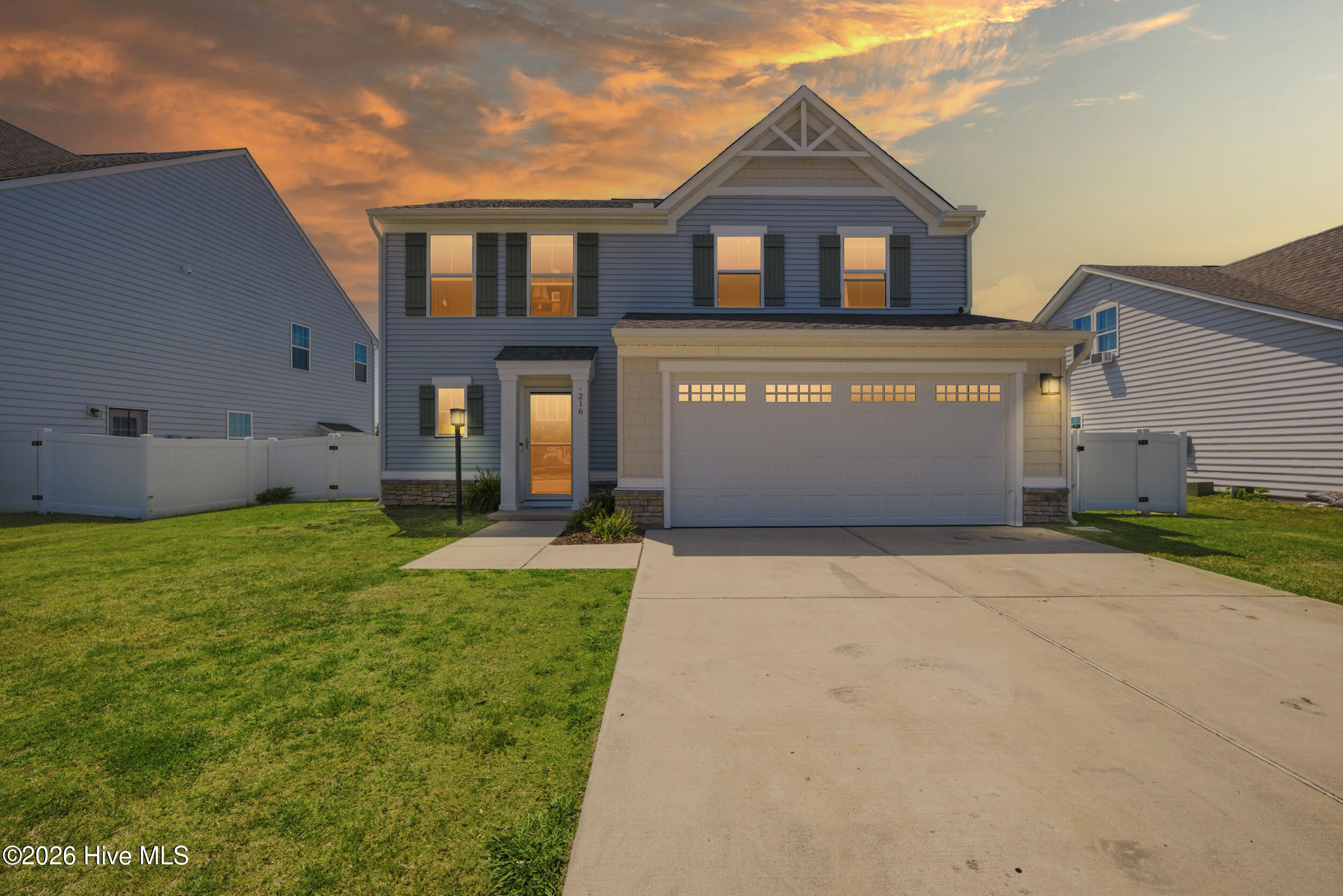216 Sunny Lake Road Moyock, NC 27958 - Photo 1 of 37 Twilight Exterior