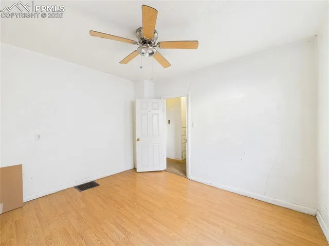 a view of an empty room