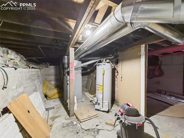 a view of storage and utility room