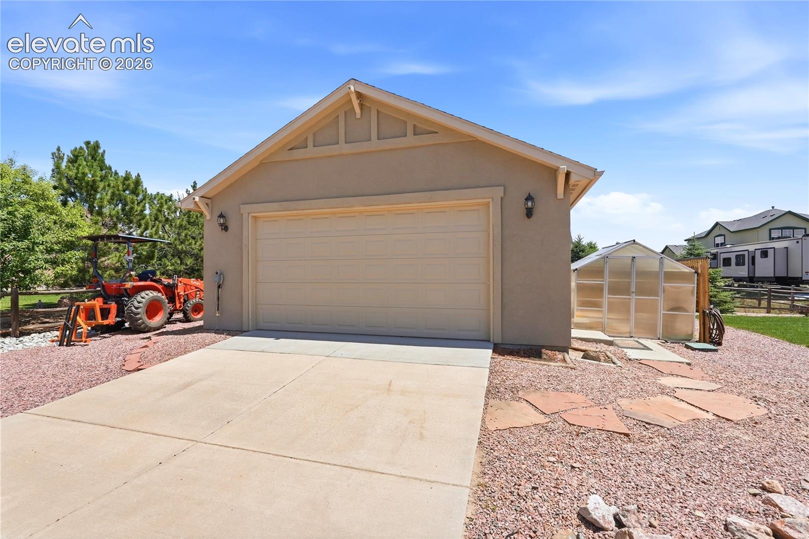 9849 Rockingham Drive Peyton, CO 80831 - Photo 35 of 43 Detached, insulated, garage with 50 AMP for Class A RV