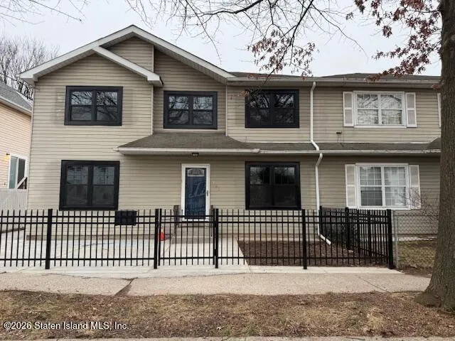 a front view of a house