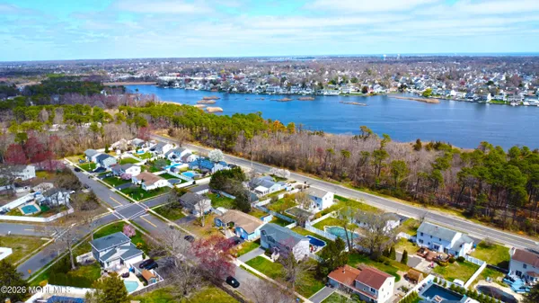 view of a city with ocean view