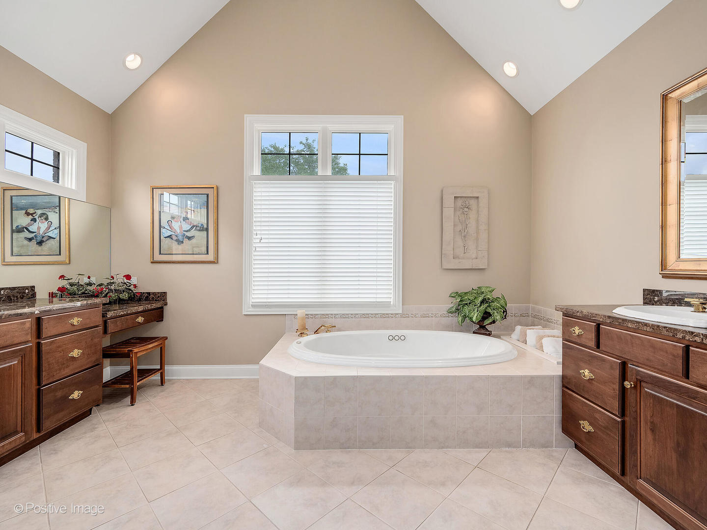 802 Kenmare Drive Burr Ridge, IL 60527 - Photo 26 of 43 a spacious bathroom with a tub sink and mirror