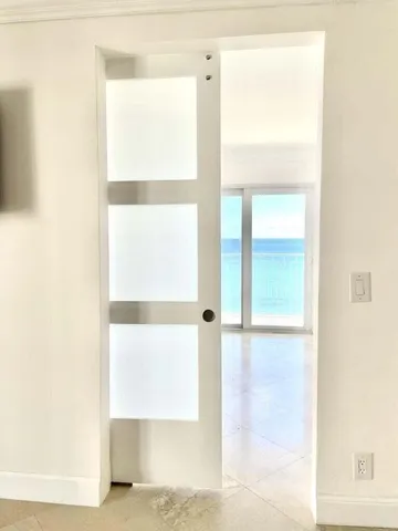 a view of front door