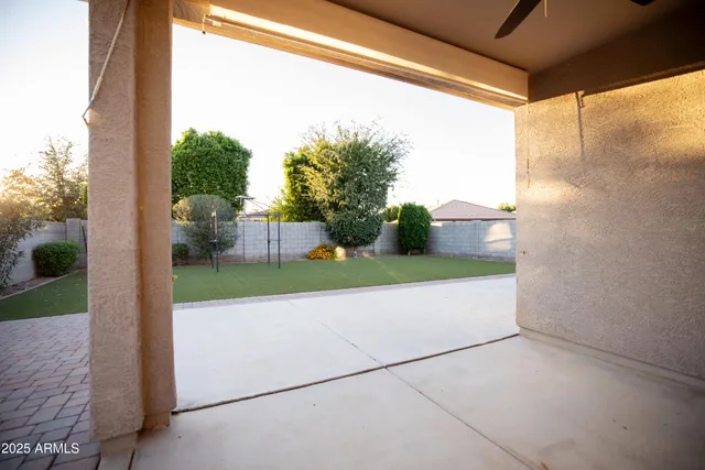 a house view with a outdoor space