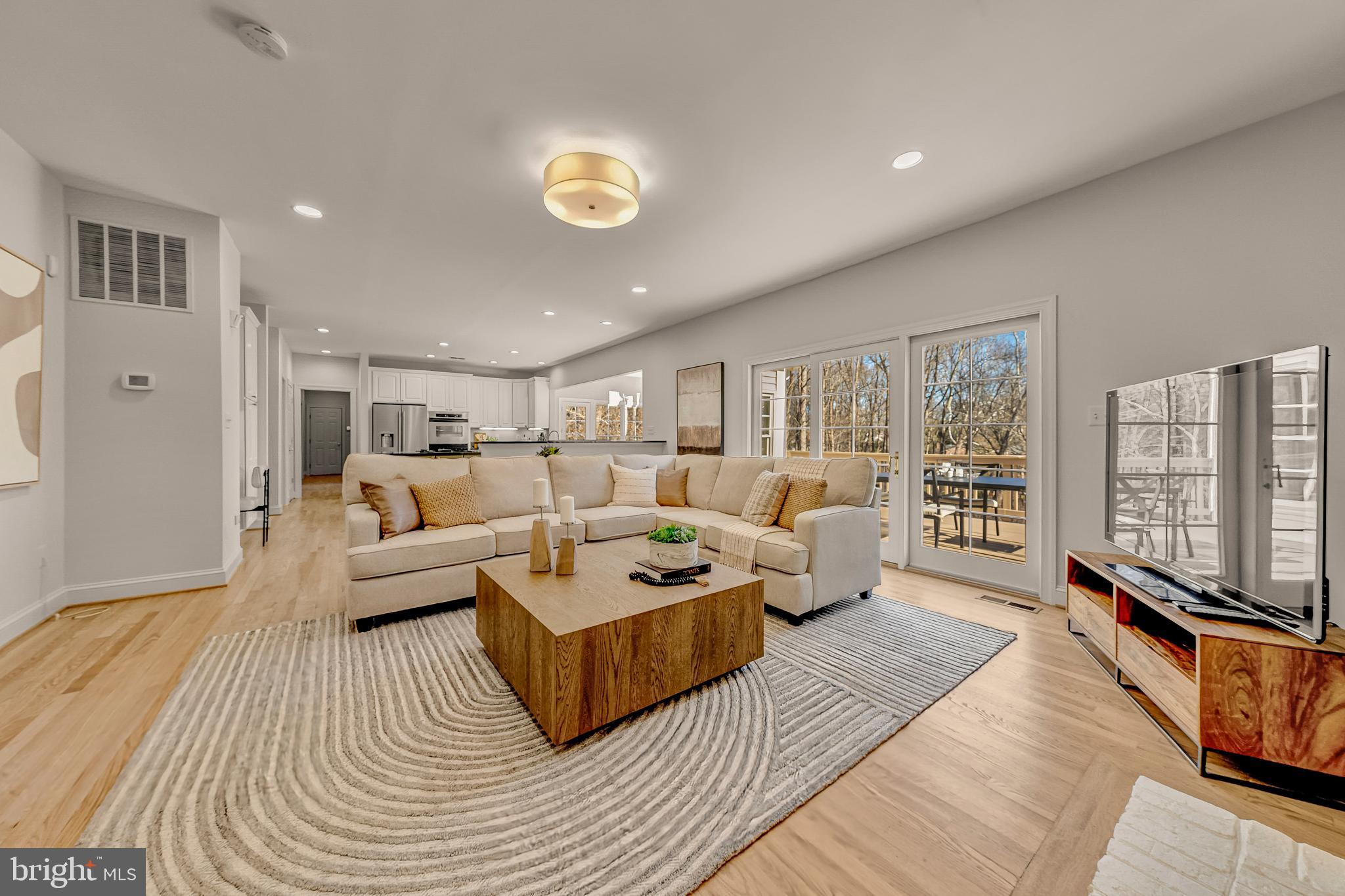 1609 Brookside Road McLean, VA 22101 - Photo 11 of 46 Family Room with French Doors access to Deck