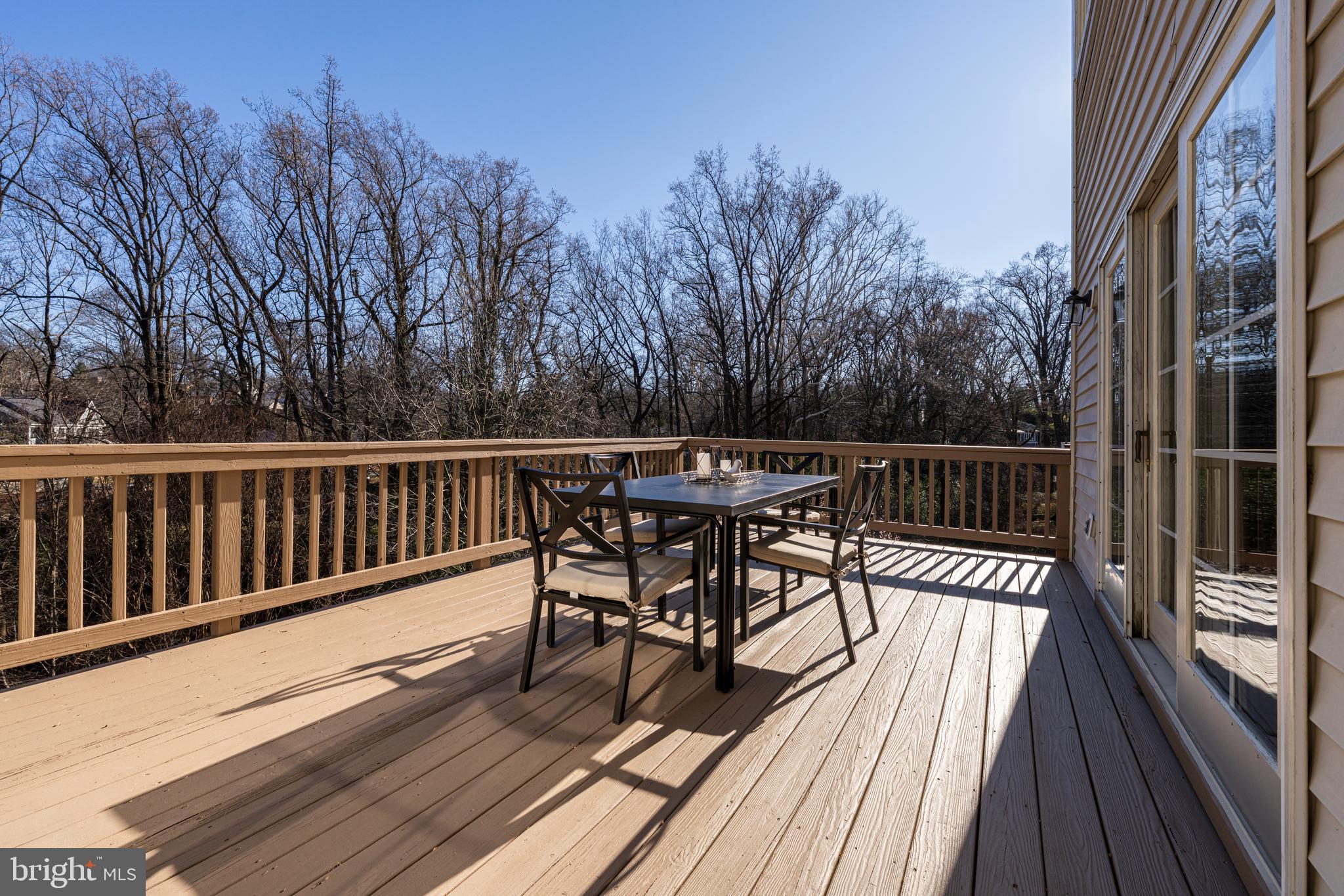 1609 Brookside Road McLean, VA 22101 - Photo 13 of 46 Large Deck off of Family Room