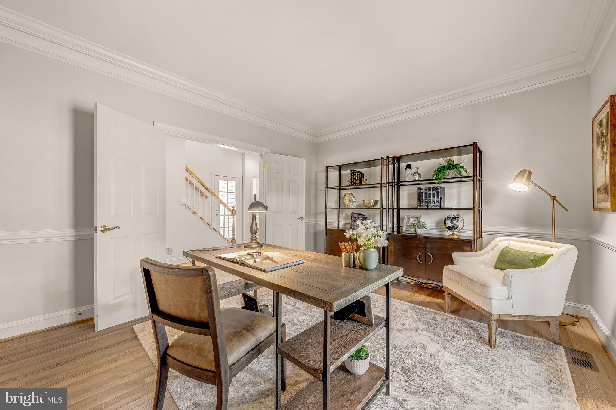 1609 Brookside Road McLean, VA 22101 - Photo 21 of 46 Private Office with French Doors and Stone Porch