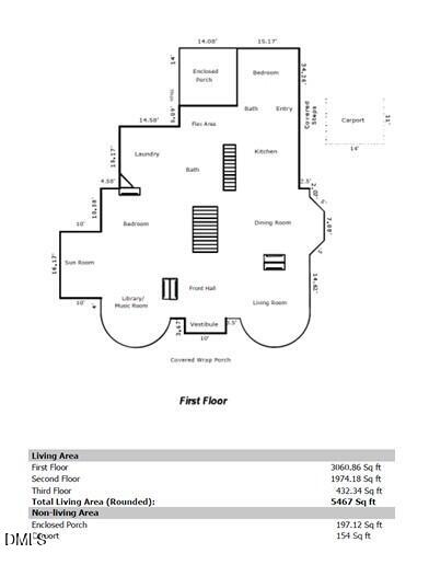 217 South Main Street Roxboro, NC 27573 - Photo 87 of 88 Floor Plan - First Floor