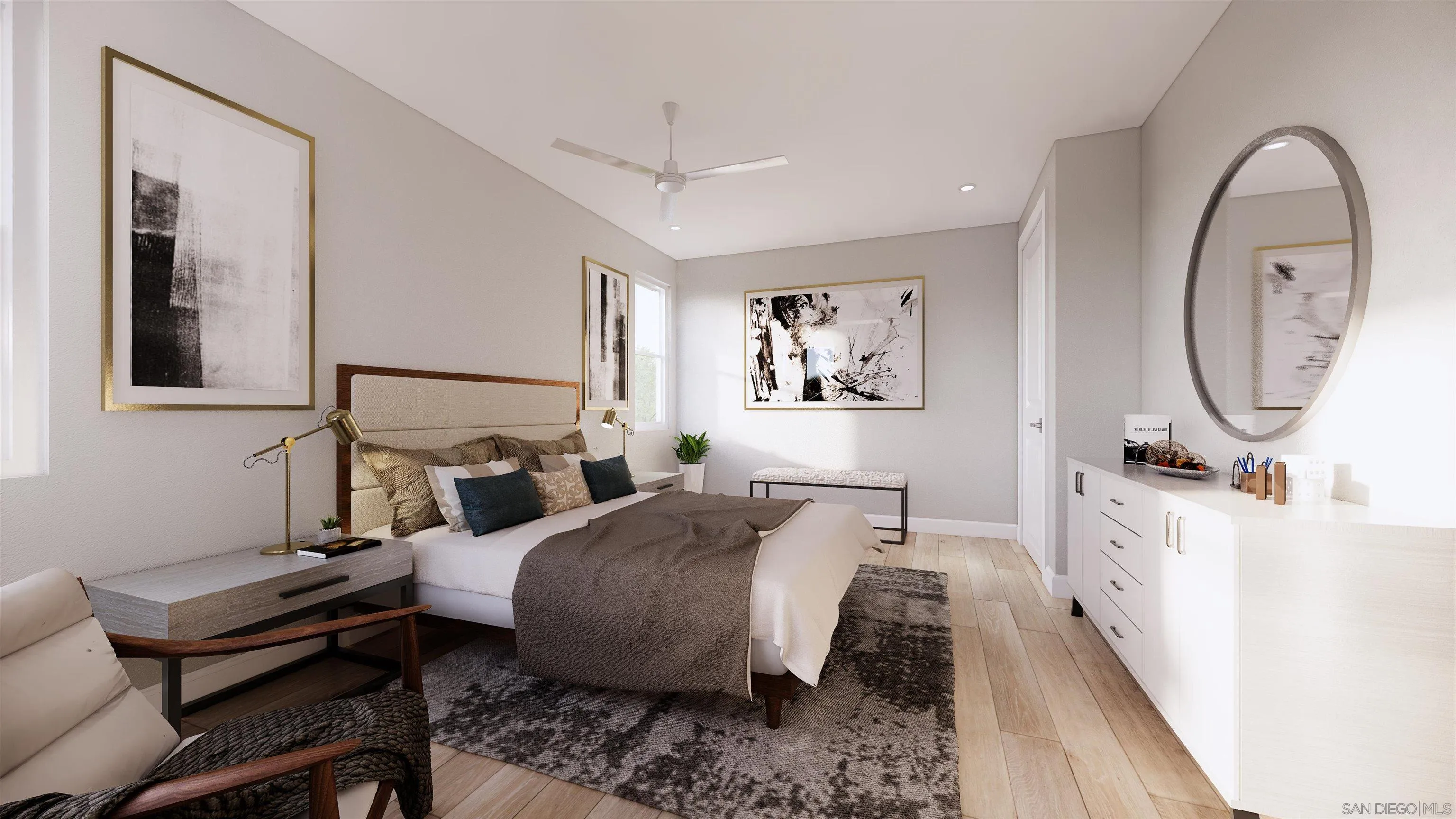 119 Edgeburt Drive Encinitas, CA 92024 - Photo 6 of 24 a bed room with a bed and a chair