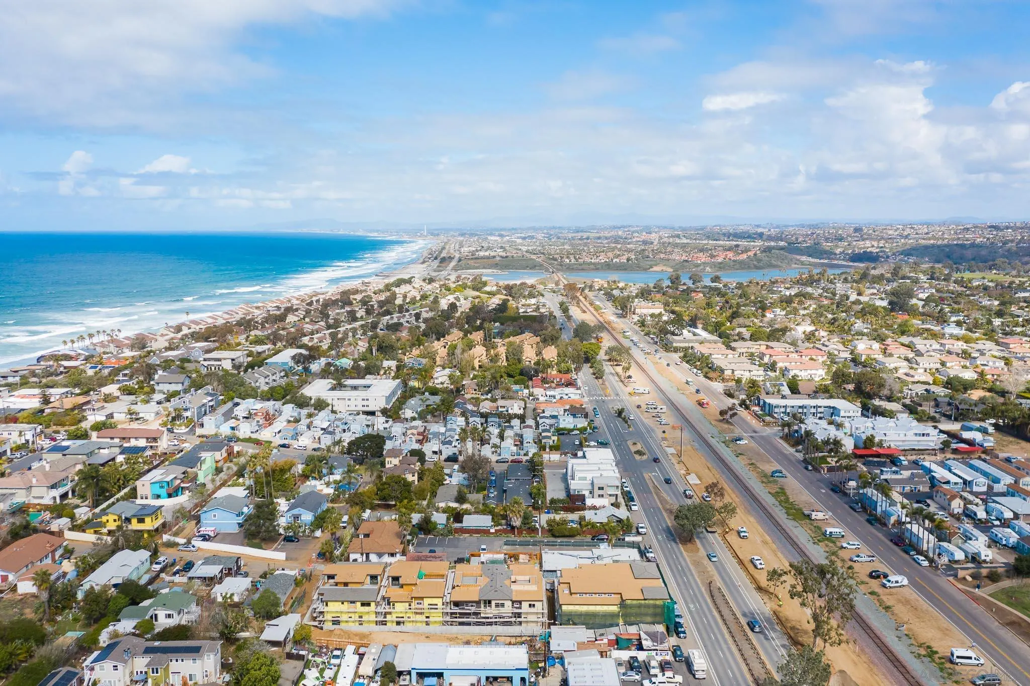 119 Edgeburt Drive Encinitas, CA 92024 - Photo 10 of 24 an aerial view of residential building and ocean view
