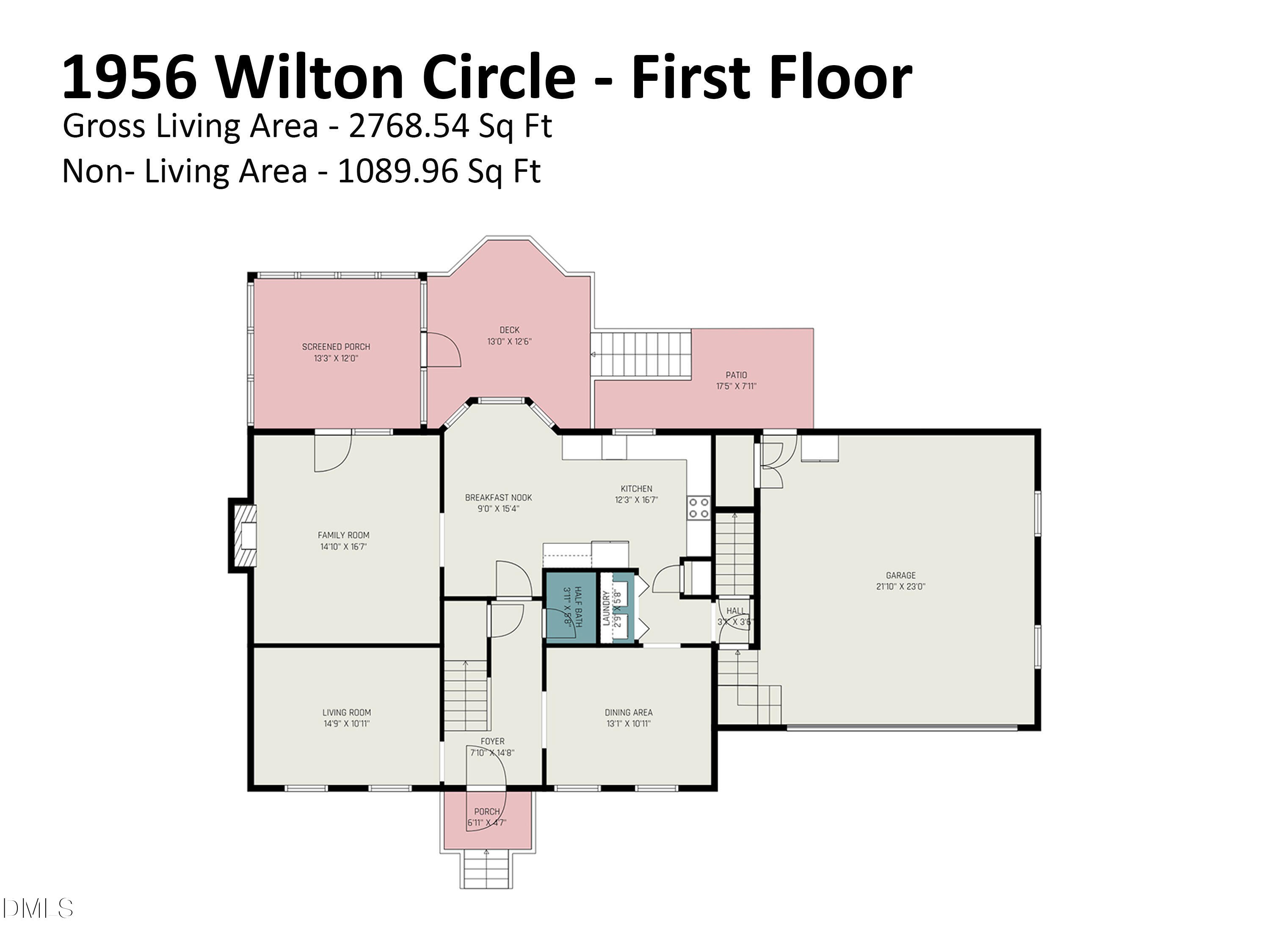 1956 Wilton Circle Raleigh, NC 27615 - Photo 49 of 54 First Floor