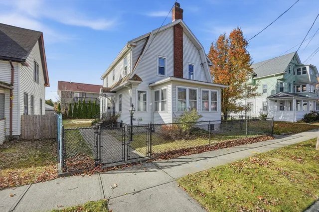 a view of a house with a park