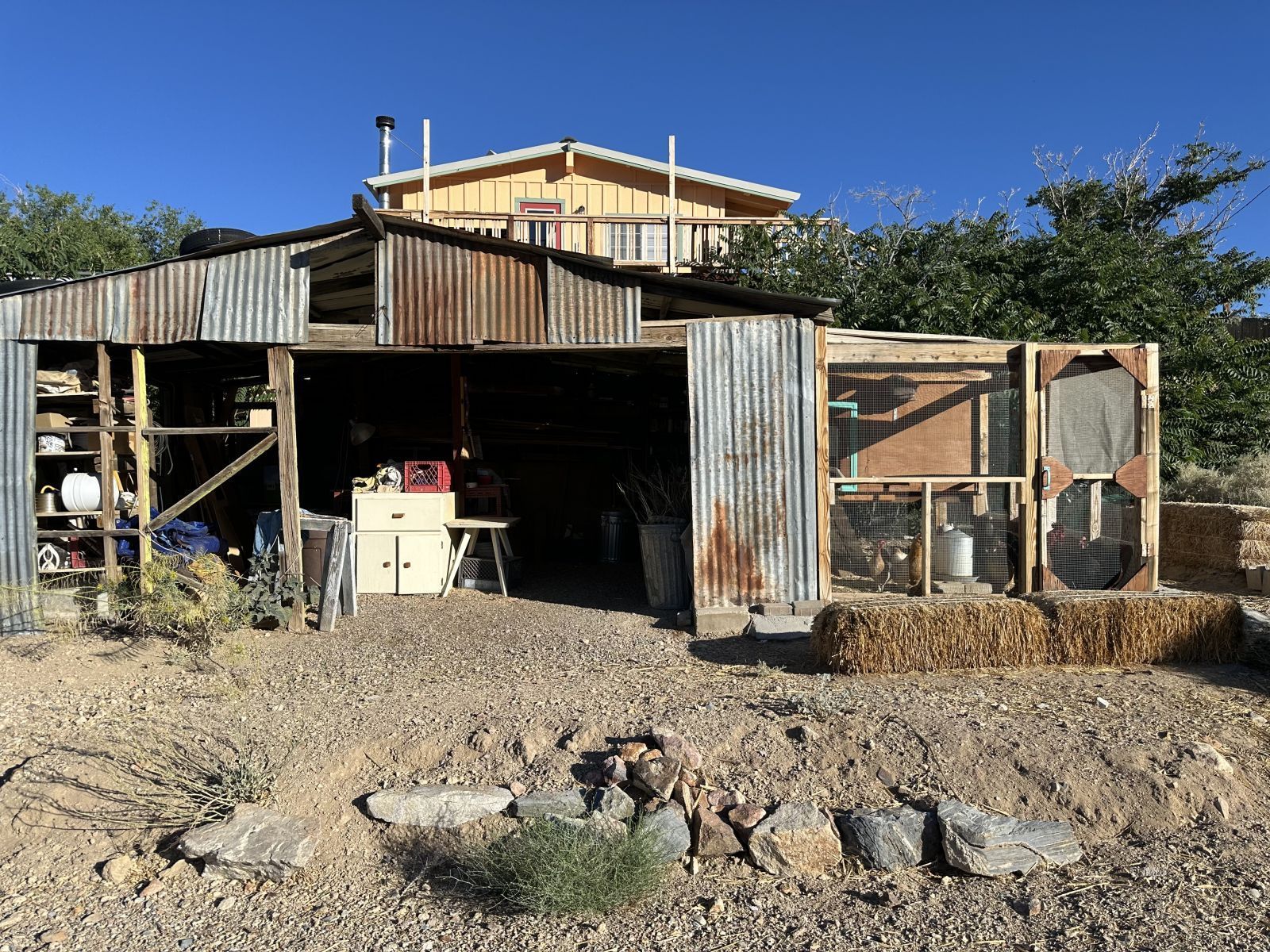 220 East Fulton Street Darwin, CA 93522 - Photo 32 of 34 a view of a house with backyard