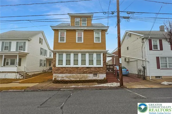 a front view of a house