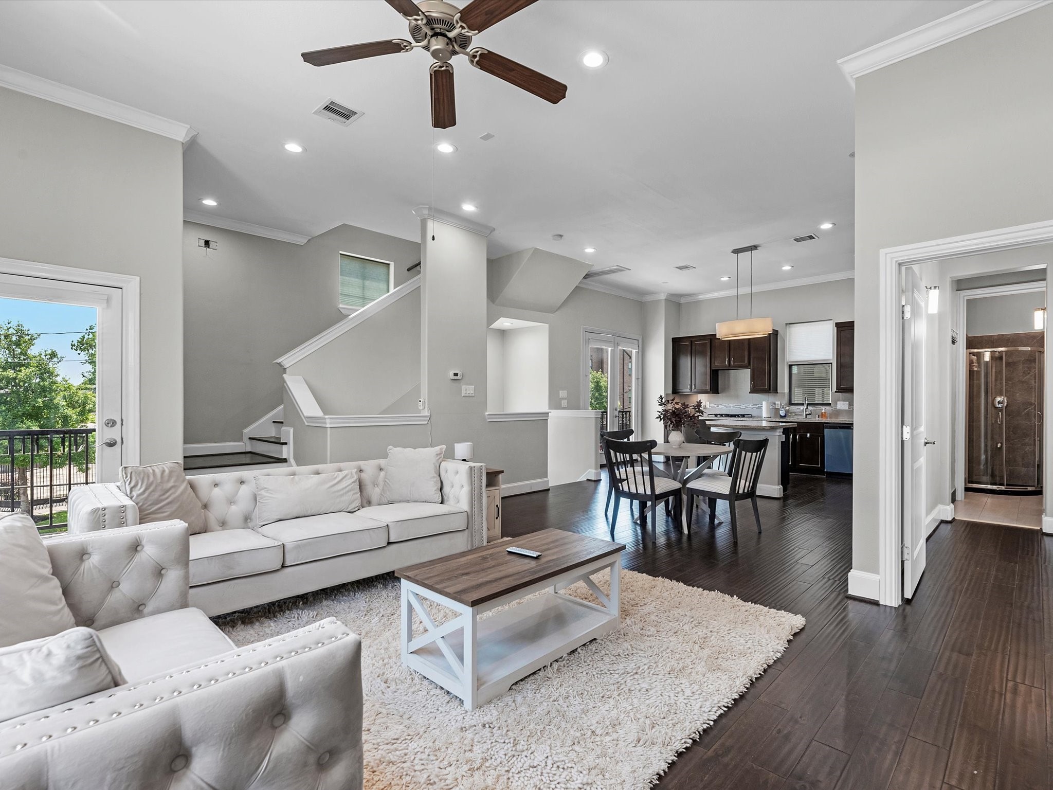 3610 Chenevert Street Houston, TX 77004 - Photo 8 of 32 Experience seamless living with an open kitchen flowing into a spacious, inviting living room.