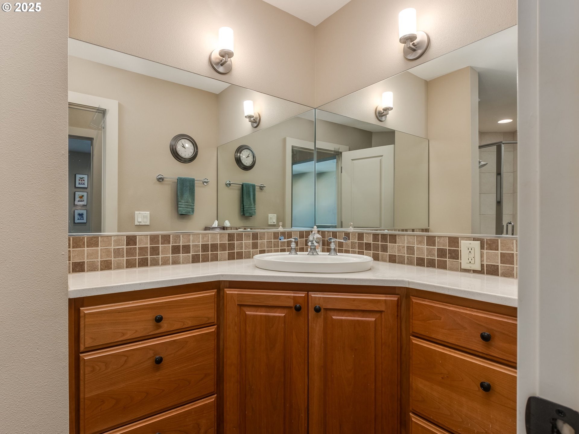755 6th Street Lake Oswego, OR 97034 - Photo 26 of 48 a bathroom with a sink and a mirror