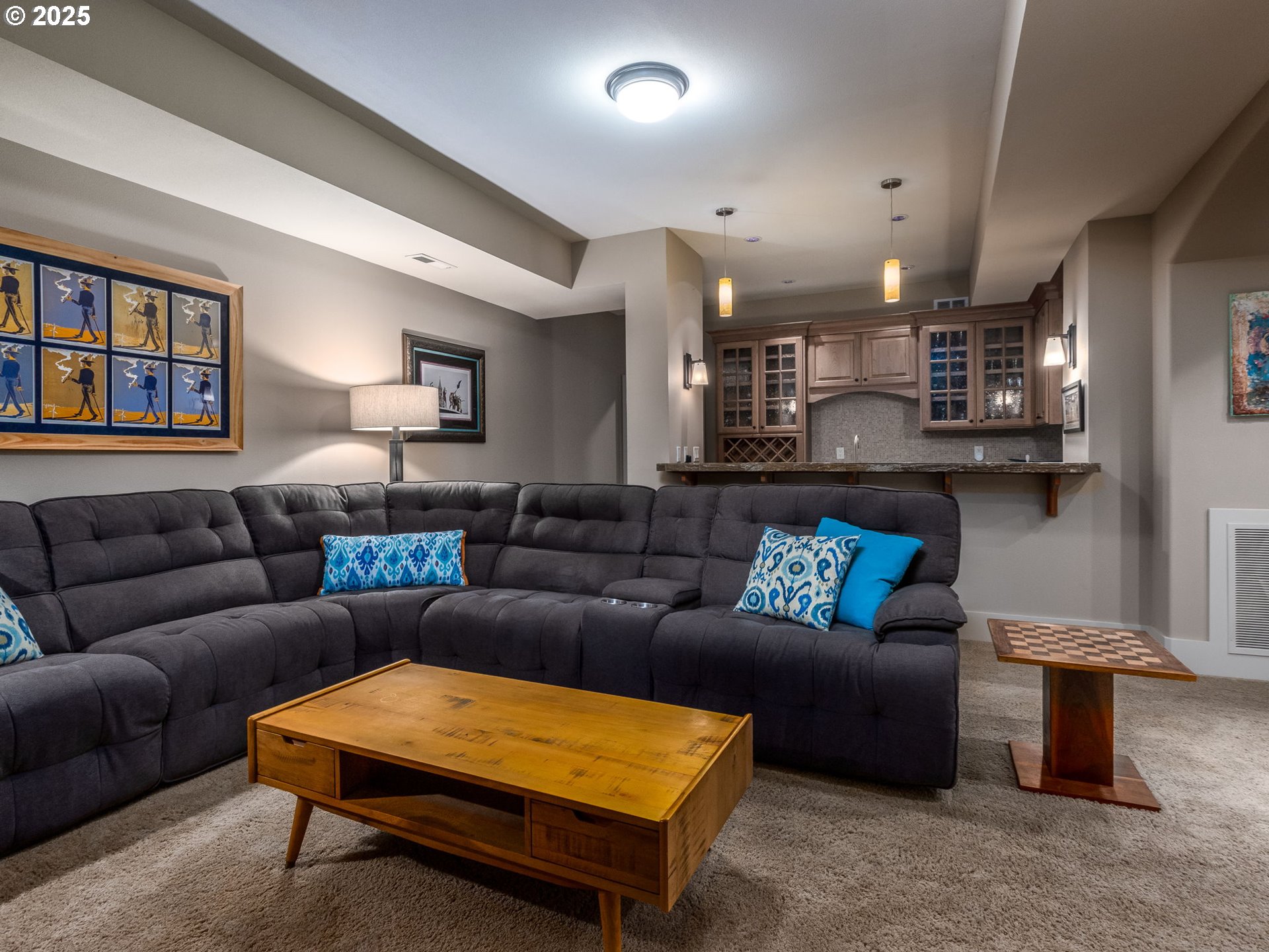 755 6th Street Lake Oswego, OR 97034 - Photo 30 of 48 a living room with furniture and a wooden floor