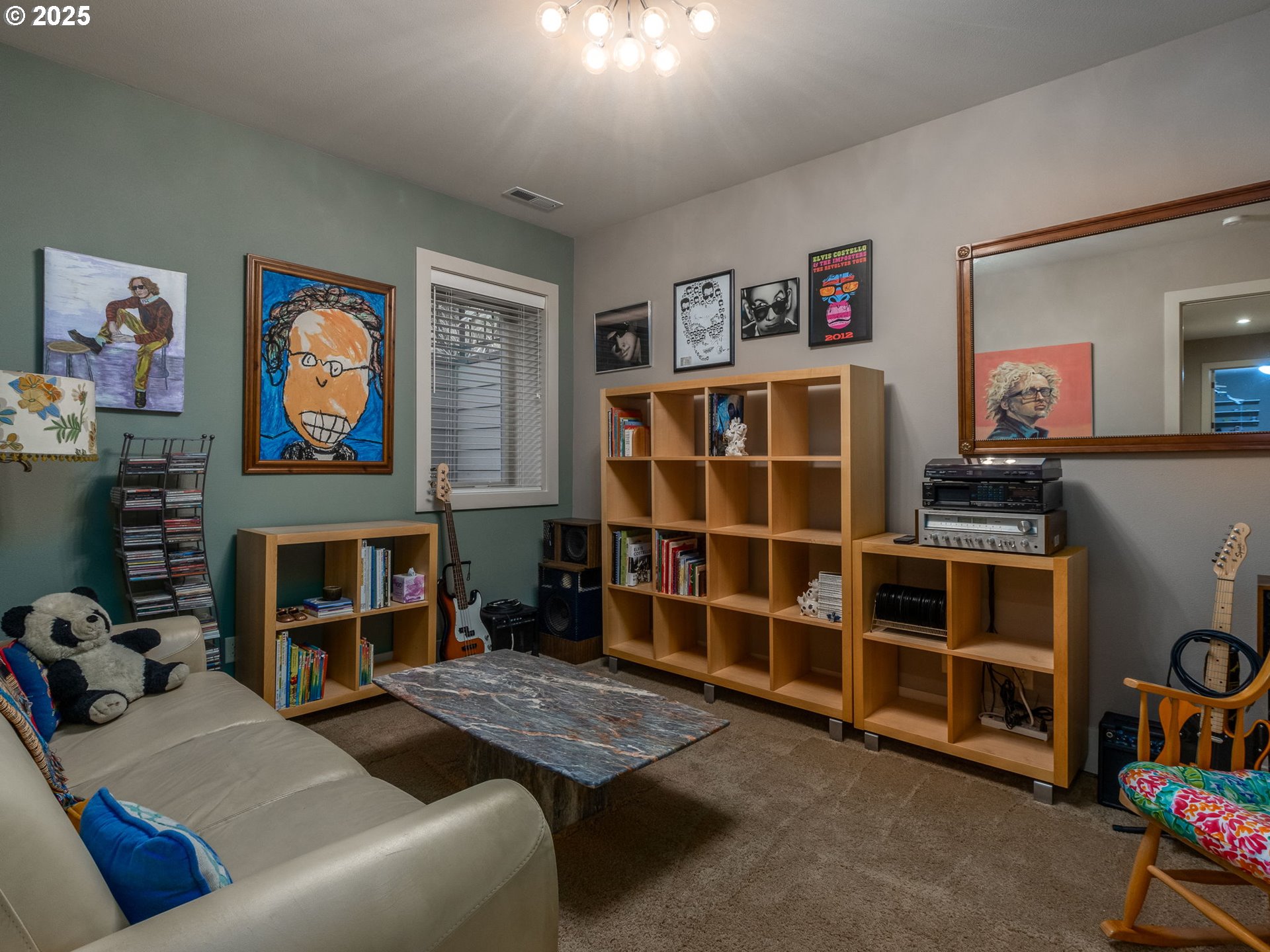 755 6th Street Lake Oswego, OR 97034 - Photo 34 of 48 a bedroom with furniture and a fireplace