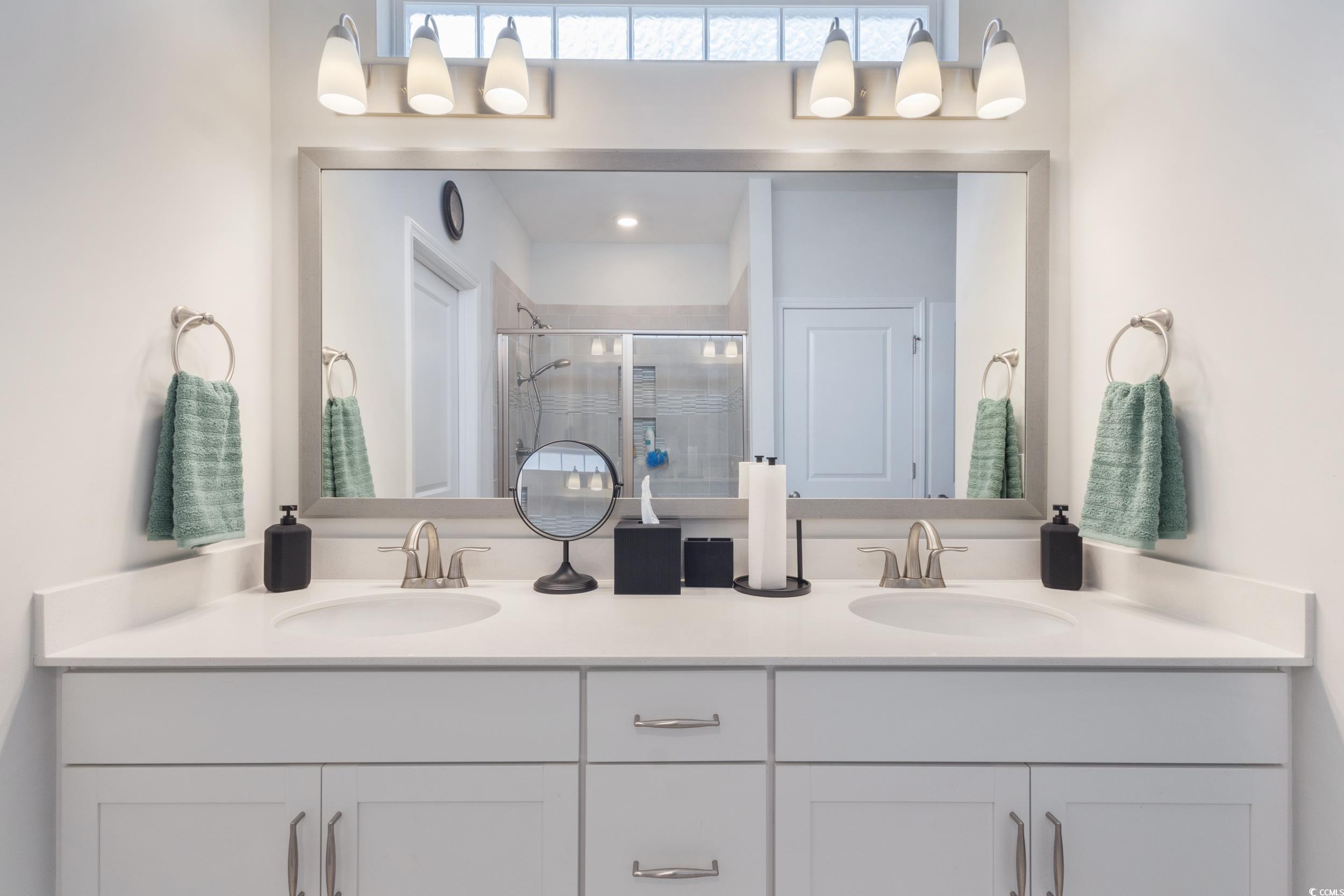 540 Canborough Lane Murrells Inlet, SC 29576 - Photo 26 of 40 Full bath featuring a stall shower and double vanity