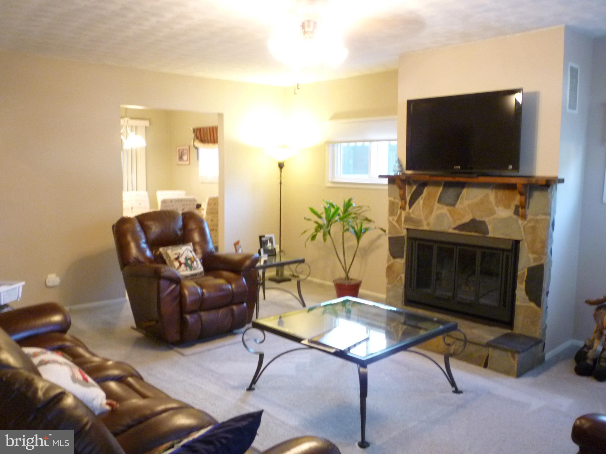 21 Merriman Road Newark, DE 19713 - Photo 10 of 44 Large, sun-lit living room with stone fireplace