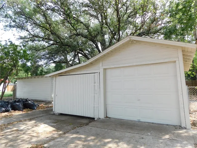 a backyard of a house