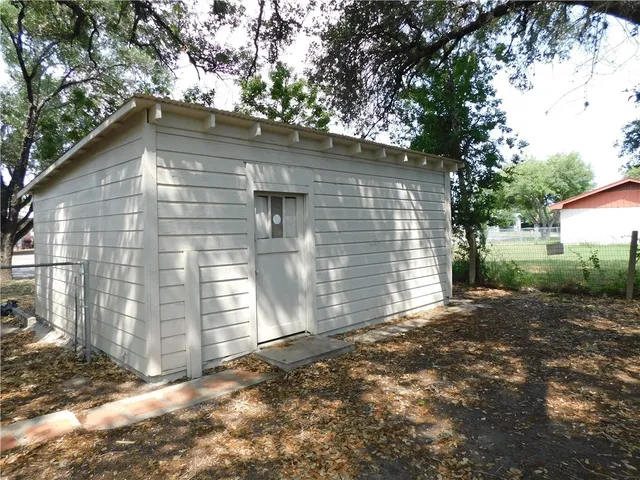 a backyard of a house